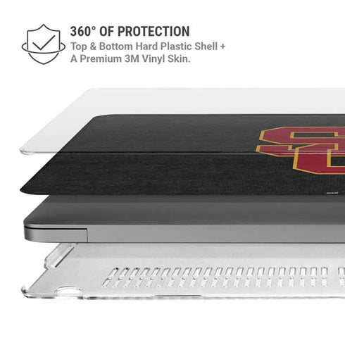 University of Southern California USC Grey Logo MacBook Pro 14in (2021-24) Case plus Skin